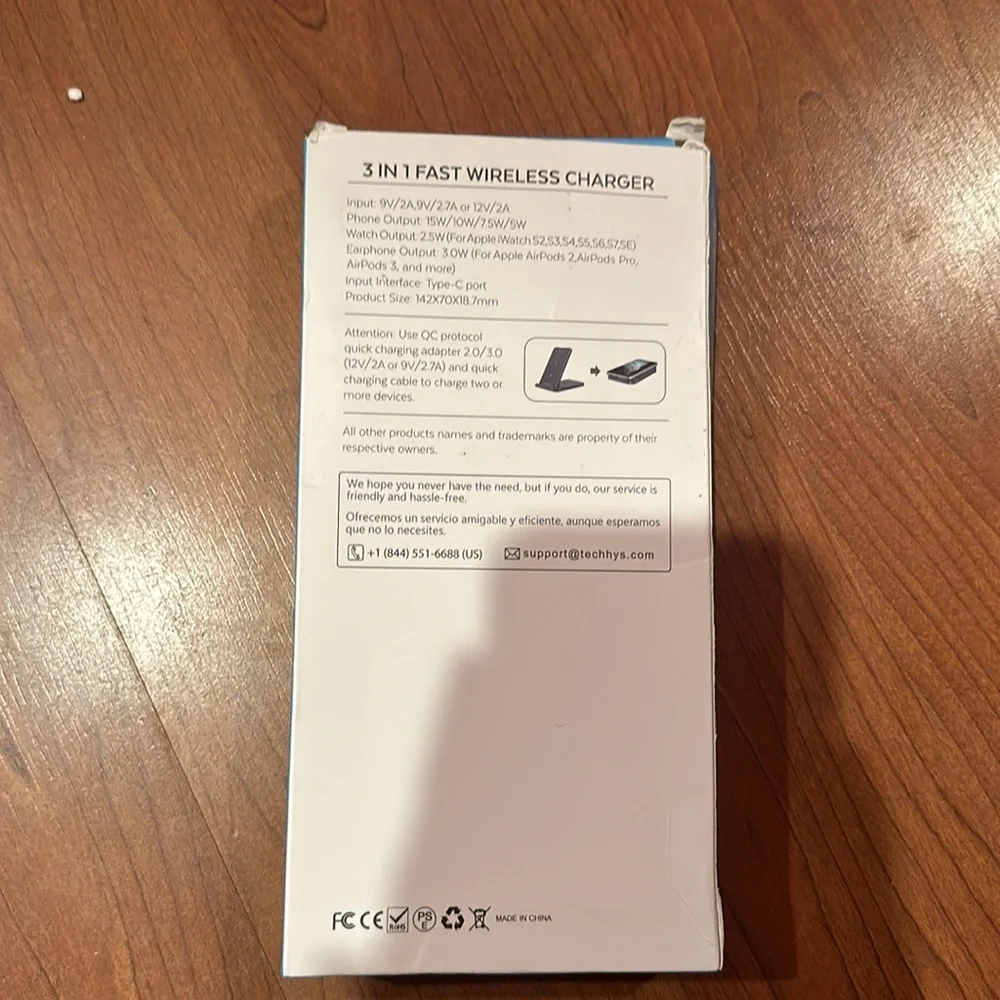 3-in-1 fast wireless charger for iPhone, Apple Watch & AirPods
